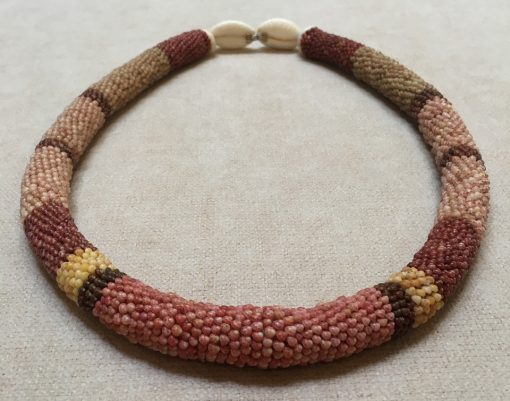 Ni’ihau Collectors’ Lei, 23″ Wili Poepoe. Created by master artisan by Ehu Kanahele.