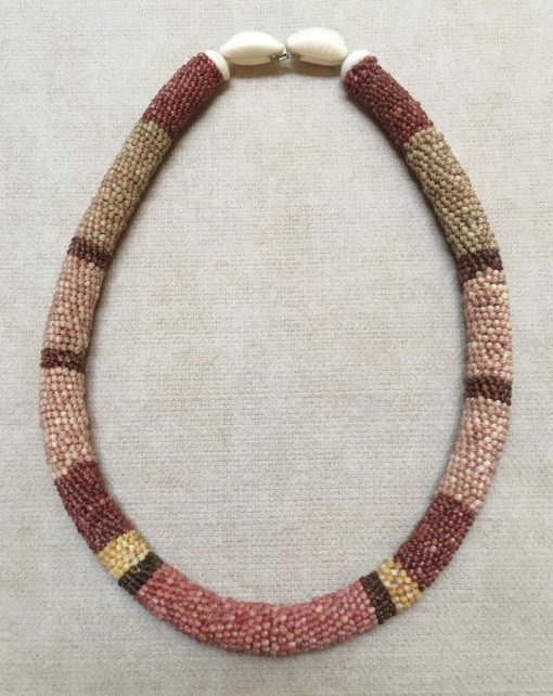 Ni’ihau Collectors’ Lei, 23″ Wili Poepoe. Created by master artisan by Ehu Kanahele.