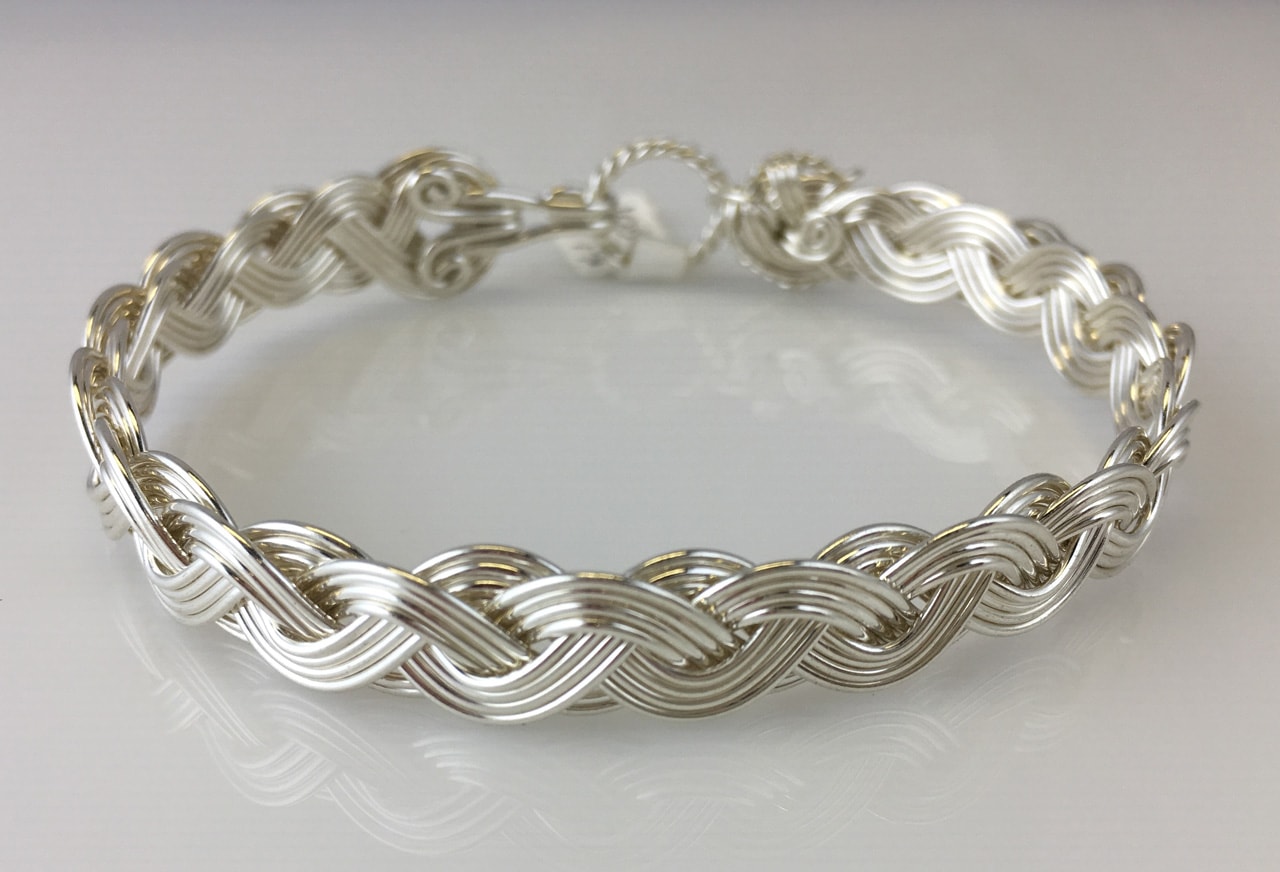 Wave Classic Weave Bracelet in sterling silver by Varsha Titus