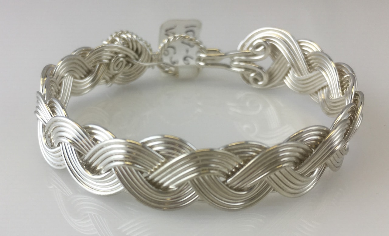 Wave Classic Weave Bracelet in sterling silver by Varsha Titus