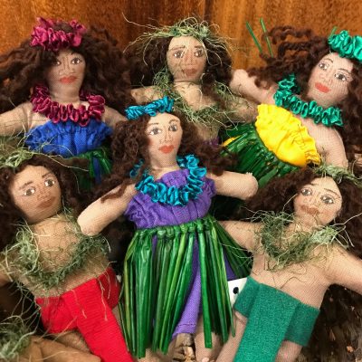 Small Hula Dancer Doll/Ornament by Charlene Asato