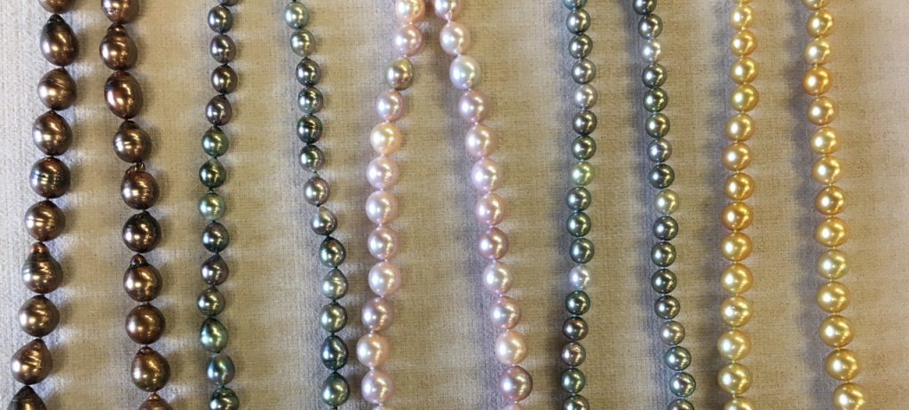 Multiple Pearl Strands in assorted colors