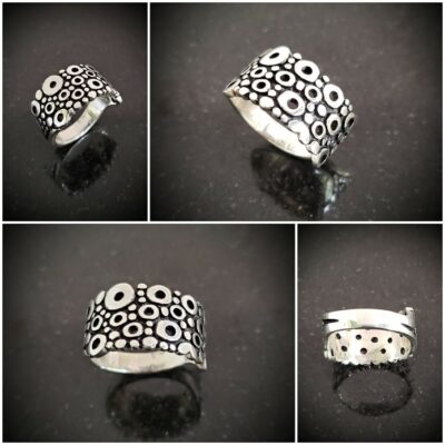 Tidepools Sterling Silver Ring by Bruce Tapley - BTNA138