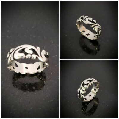 Rip Curl Sterling Silver Ring by Bruce Tapley - BTNA69