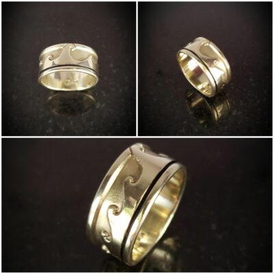 Da Kine Sterling Silver Ring by Bruce Tapley - Options in Sterling Silver and Gold