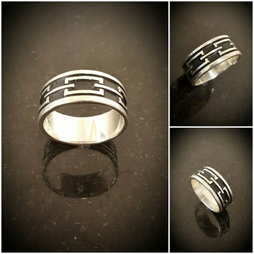 Links Sterling Silver Ring by Bruce Tapley - BTTC1