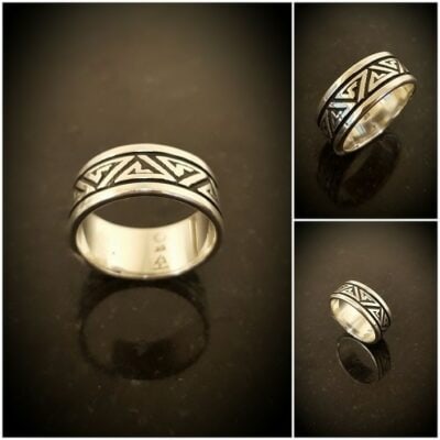 Mesa Verde Sterling Silver Ring by Bruce Tapley - BTTC26