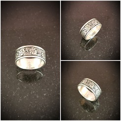 Vineyard Sterling Silver Ring by Bruce Tapley - BTTC39