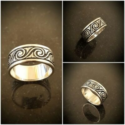 Hanalei Sterling Silver Ring by Bruce Tapley - BTTC9