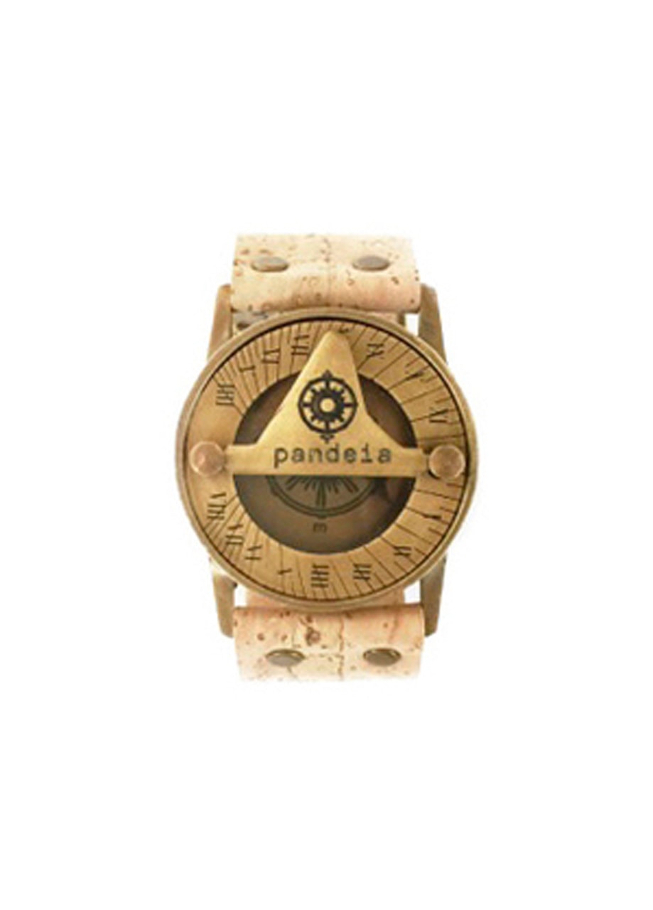 Cork compass sundial watch