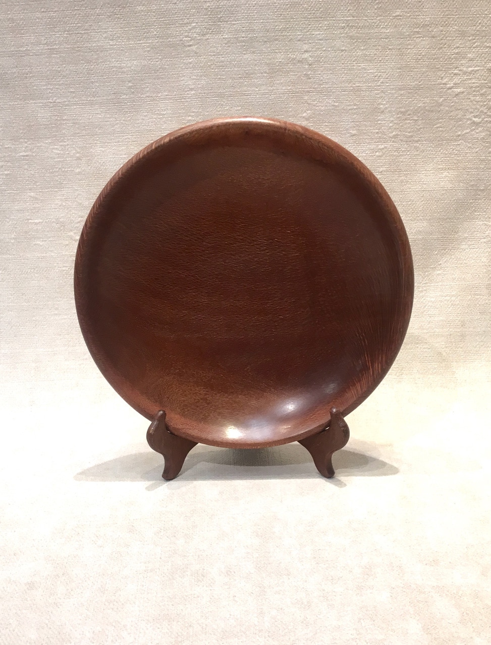 Mac Nut Bowl by Debbie and Parker Nicholson in stand