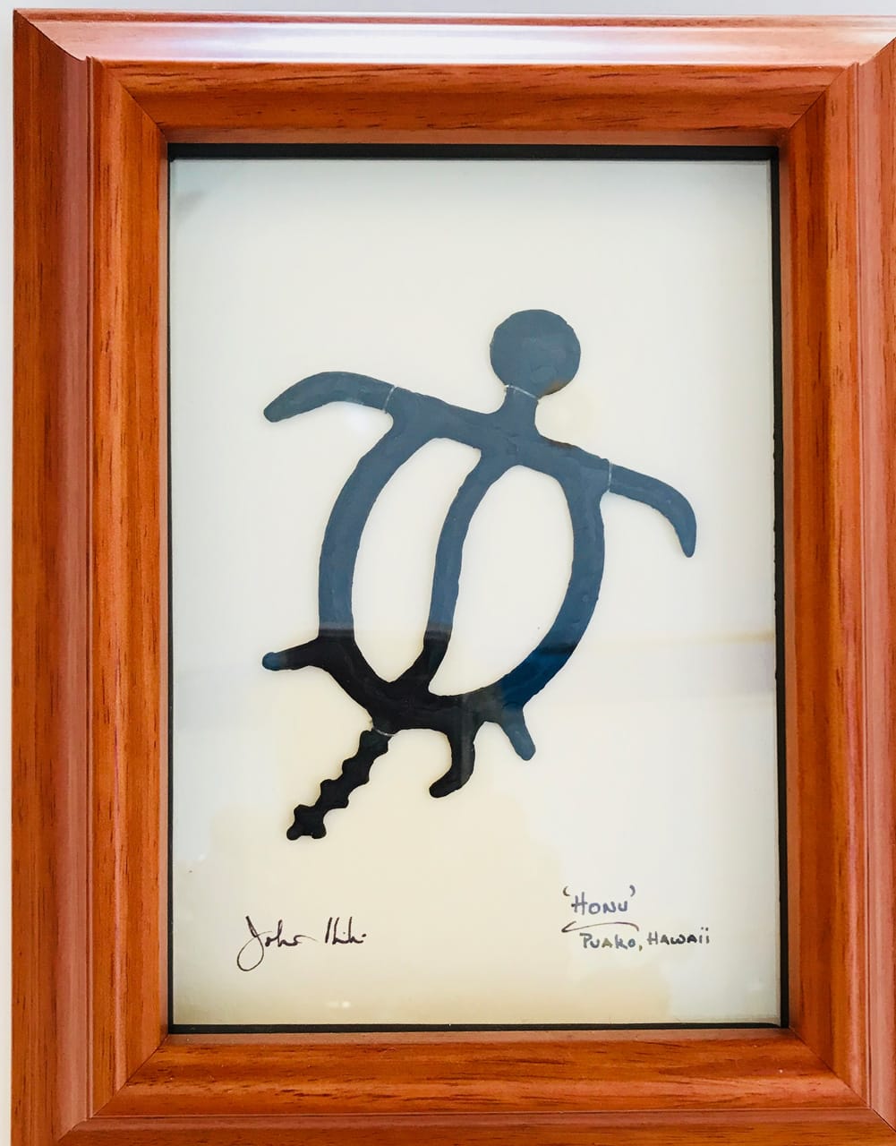 "Honu" Bronze/Pewter Framed Shadowbox Sculpture by John Ilnicki - JI15