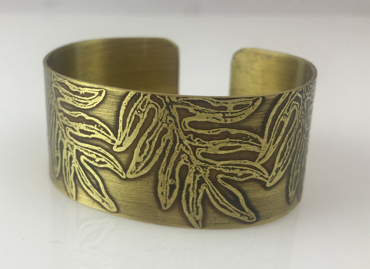 Silver and Brass Outline Cuff Bracelet – LMNT Jewelry