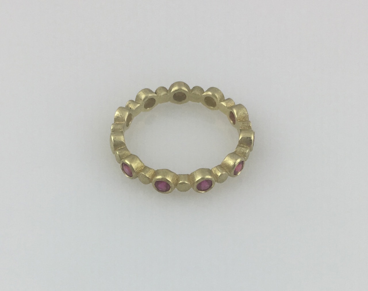 18K Ruby Stacker Ring