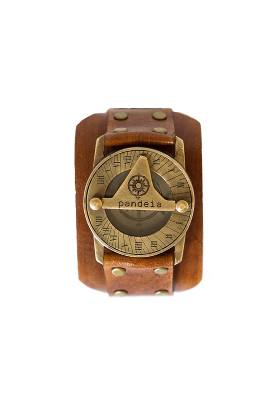 Whiskey compass sundial watch