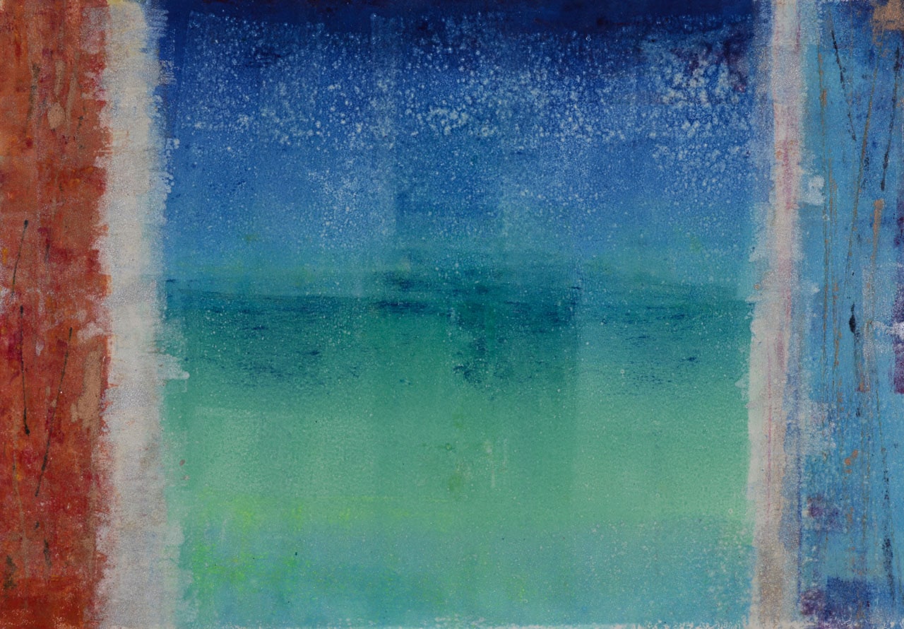 Rectangle Monotype Blue and Green