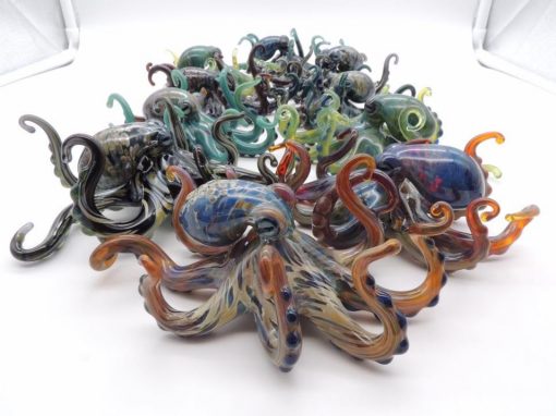EXAMPLES - Handblown Glass Octopuses by Chris Upp
