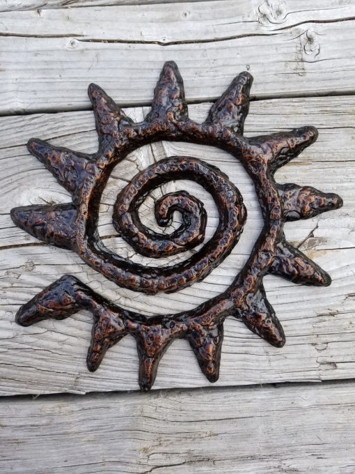 Sun Decor Made in Hawaii - Spiral Sun by Scott Green - Outdoor Art - Metal Art