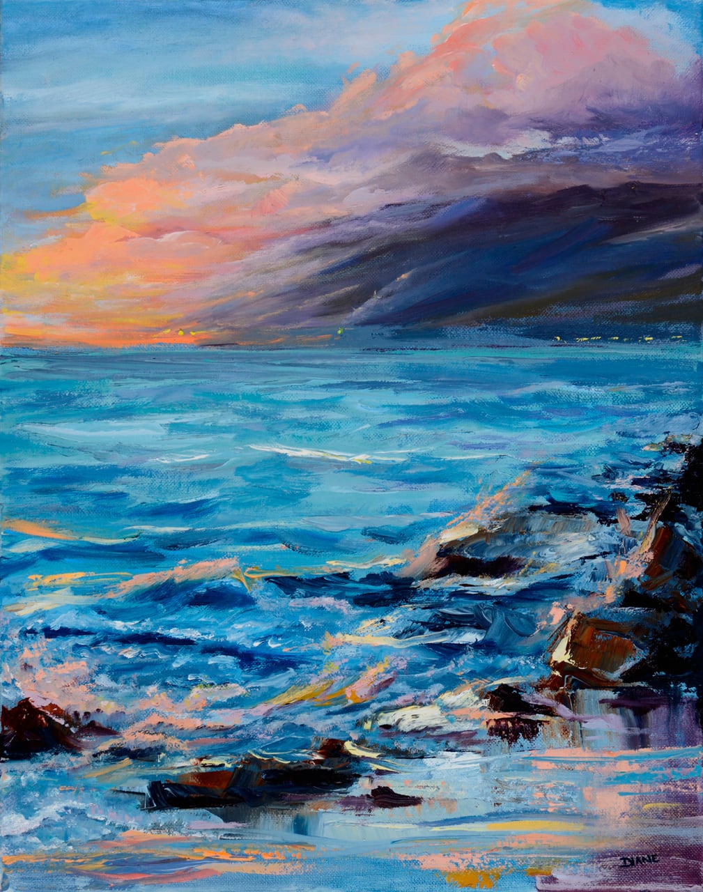 "Sunset Nocturn Charley Young Beach" by Diane Snoey Appler