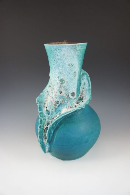 Honu - Sea Turtle Vase by Lee Oululani Plevney. Ocean-inspired ceramic art handmade on Maui, Hawaii.