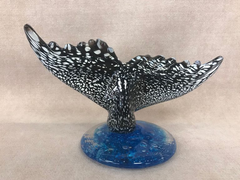 blown glass whale