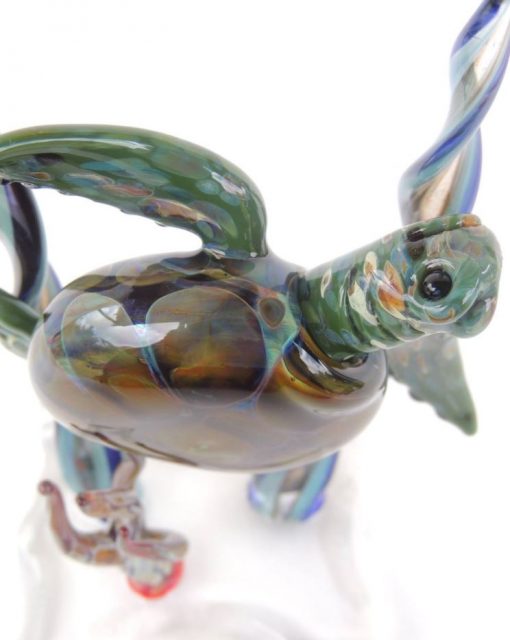 Handblown Glass Honu Sculpture by Chris Upp - Large Example