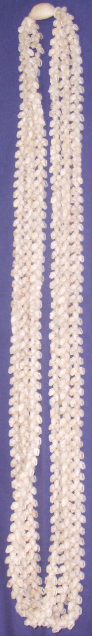 3 Strand Bright White Momi Pikake Lei