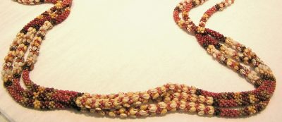 Museum Quality 3 Strand Double Heleconia Poepoe Lei