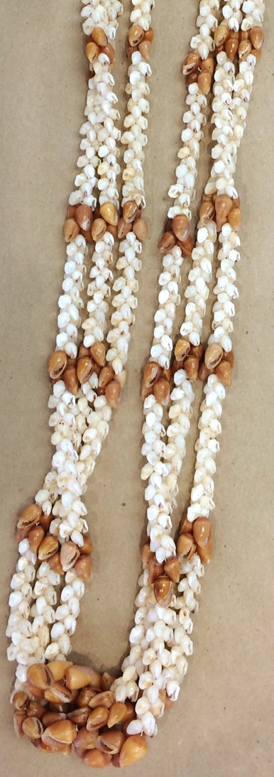 3 Strand Pikake Momi and Poleho Lei