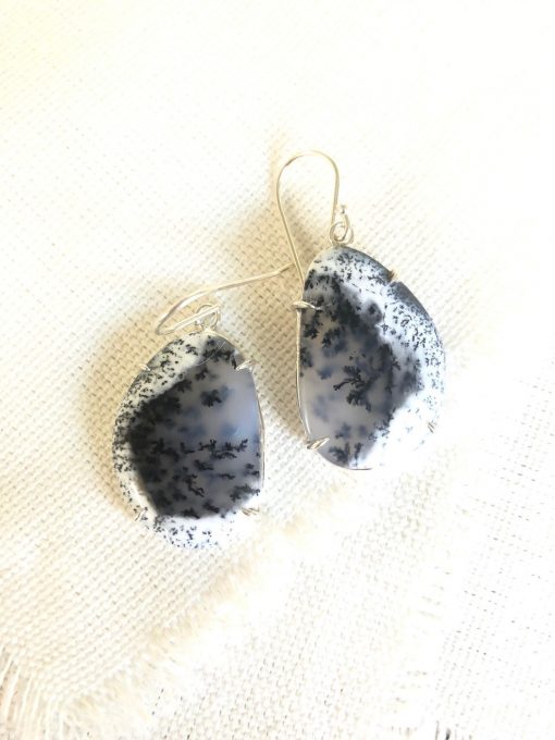 Dendrite Opal Earrings
