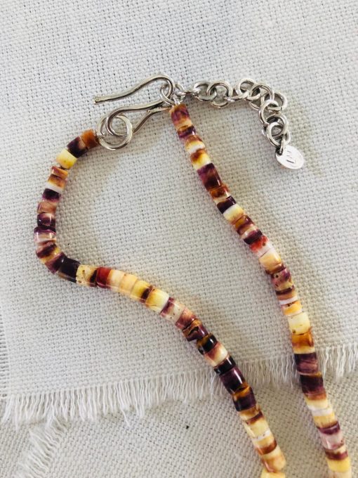 Yellow & Purple Spiny Oyster Shell Necklace - Image 3