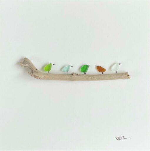 Bird Sea Glass Art by Beba O'Brien - EXAMPLE