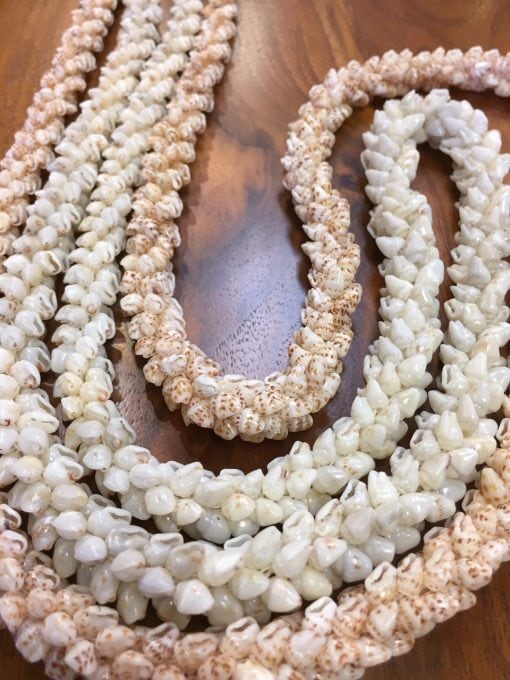 Niʻihau Collectors’ Lei, 37.5″ and 34″ 2-Strand Coconut