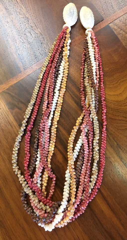 Niʻihau Lei, 20" 7-Strand Mauna Loa by Ella Pahulehua - Full Length - PANJ1016