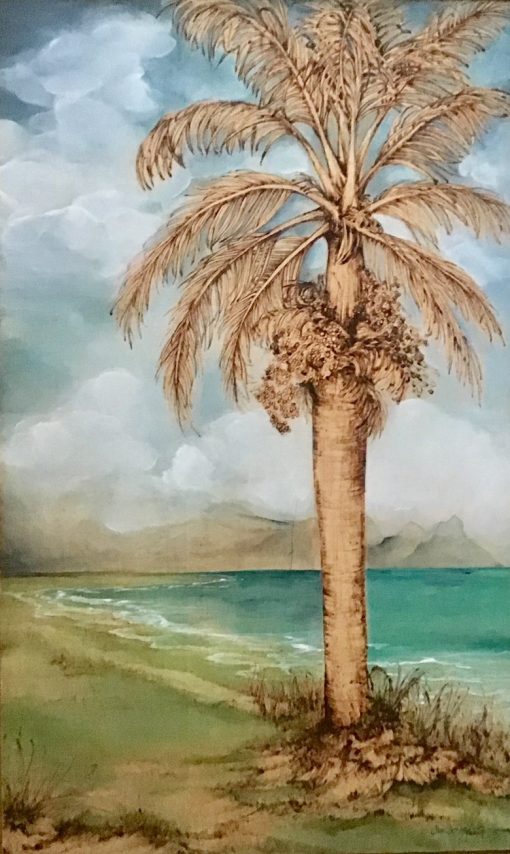 Palms Shades of Blue