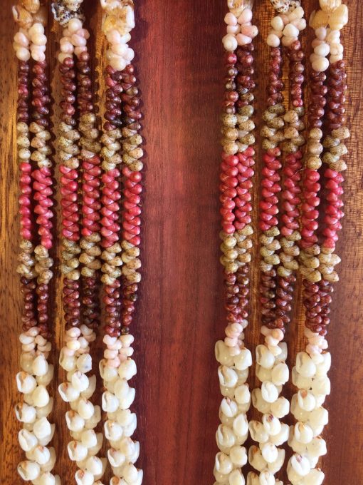 Ni'ihau Collectors' Lei, 48" 3-Strand Kipona. Crafted by master artisan Corey Karleen.