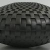 Black Metallic Spoke Vessel by Michael Wisner - MIW1028 - Detail