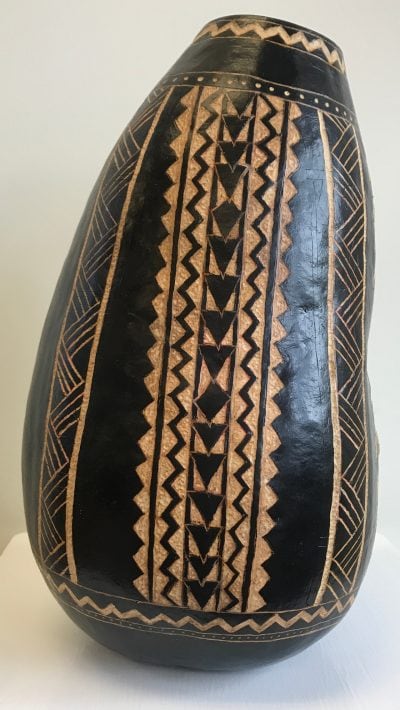 Black Vase Gourd by Neola Caveny - 1