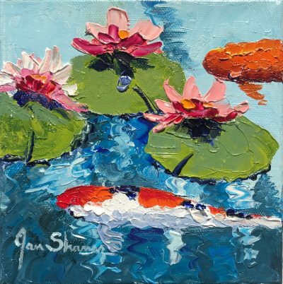 "Pink Lillies I" by Jan Shaner