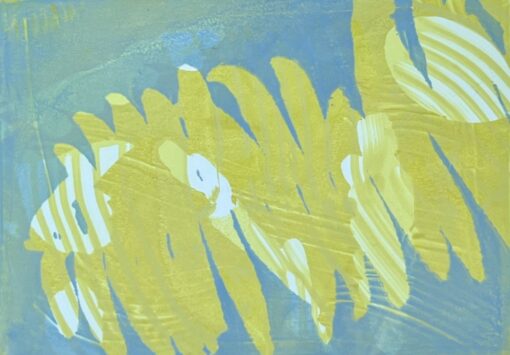 Botanical Monotype - Yellow by Stacy Vosberg