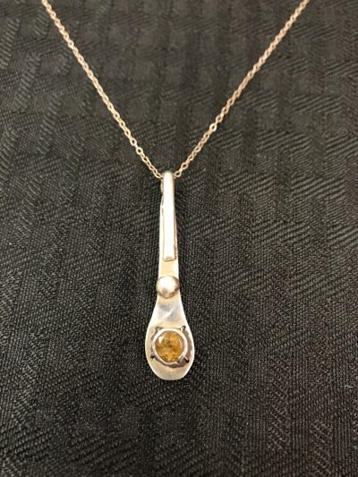 Citrine Drop Necklace by Stone O'Daugherty - SOJ434