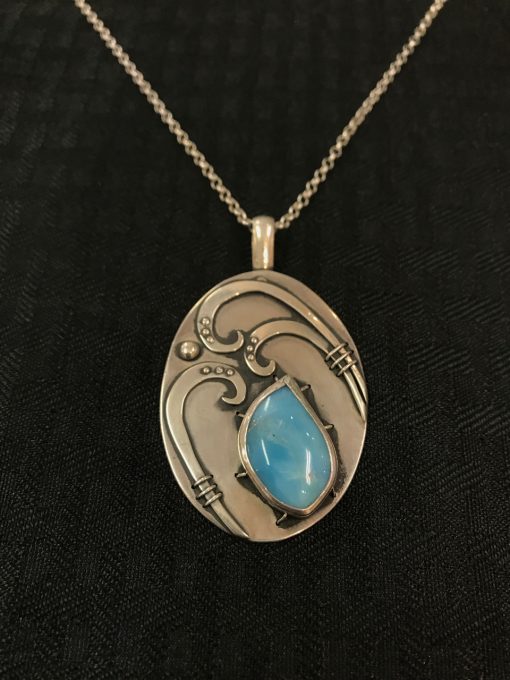 Larimar Necklace by Stone O'Daugherty - SOJ517