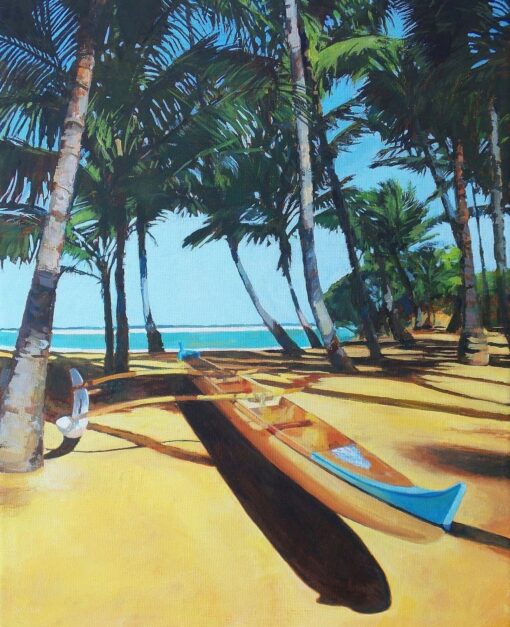 "Outrigger Canoe at Mama's Fish House" by Stacy Vosberg - STV034