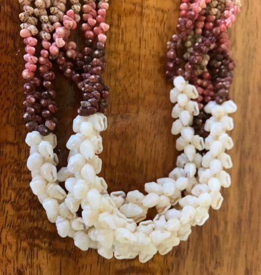 Niʻihau Collectors' Lei, 50" 3-Strand Kipona, Vintage. Pristine condition.