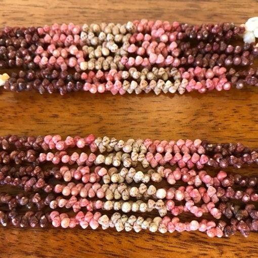 Niʻihau Collectors' Lei, 50" 3-Strand Kipona, Vintage. Pristine condition.