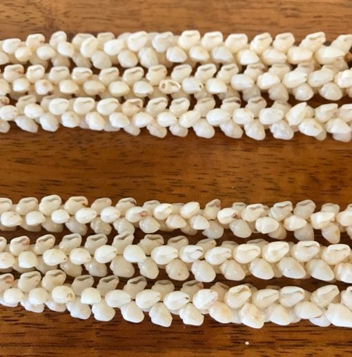 Niʻihau Collectors' Lei, 50" 3-Strand Kipona, Vintage. Pristine condition.