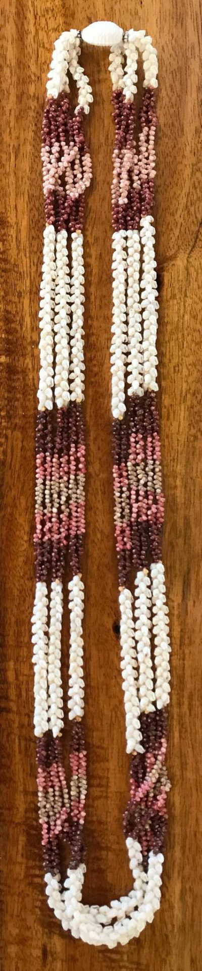 Niʻihau Collectors' Lei, 50" 3-Strand Kipona, Vintage. Pristine condition.