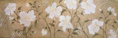 "White and Gold Hibiscus" by Christine Halton - CH576