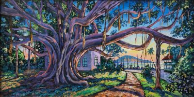 "Banyan Sunset" by John Ensign - JCE51