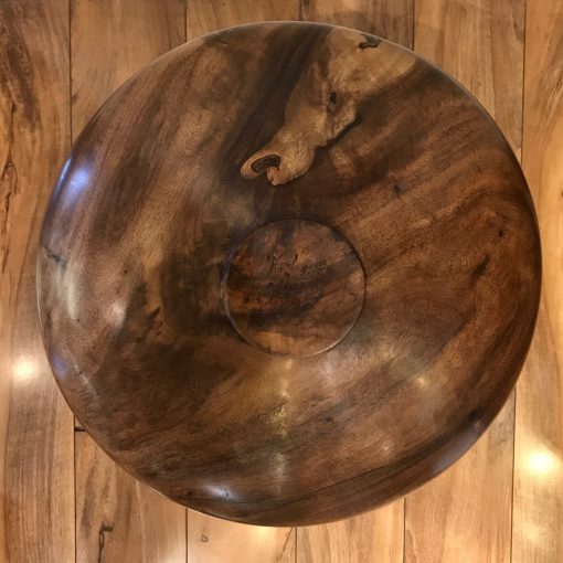 Rare Natural Edge Kou Wood Vessel by Roger Sanchez